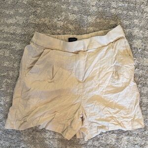 J. Crew Women's High Waist Tan Shorts